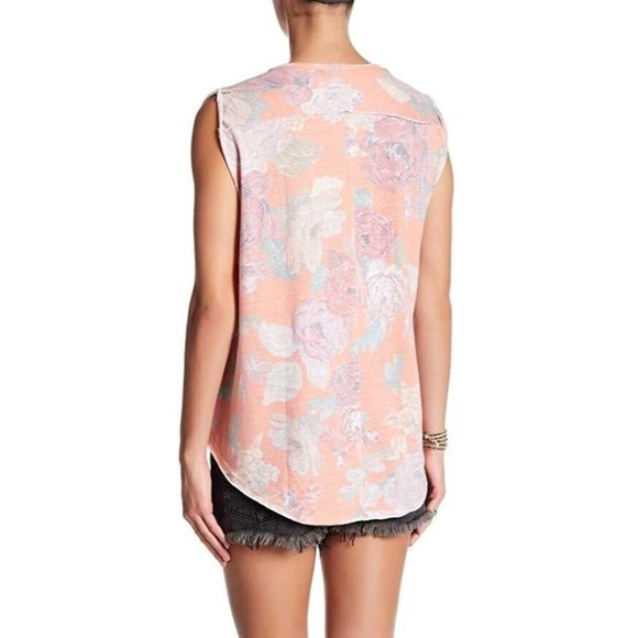 We the Free People Tank Top Gardenia Orange Combo XS New - Picture 2 of 2